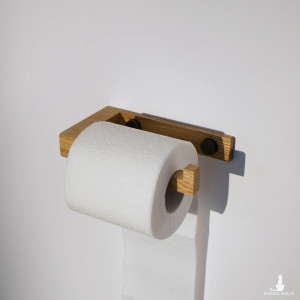 Drewniany uchwyt na papier toaletowy