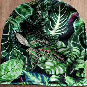 Czapka w liście botaniczne w egzotyczne
