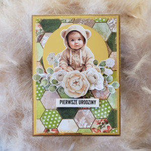 Urocza kartka na Pierwsze Urodziny