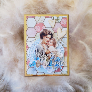 Kochanej mamie - ręcznie robiona kartka na Dzień Mamy