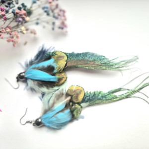 Kolczyki pióra leciutkie