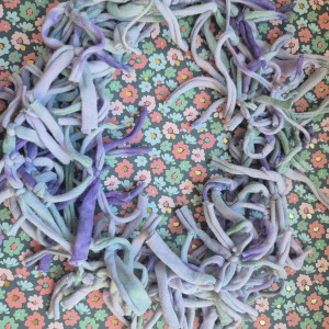 naszyjnik dzianinowy farbowany