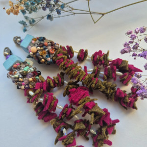 klipsy boho kolorowe