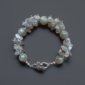 Taniec Światła bransoletka z Labradorytu