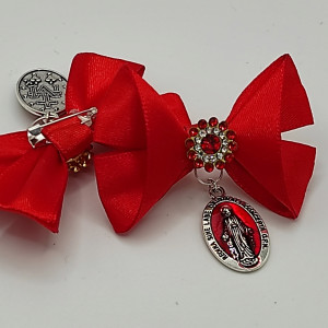 Czerwona Kokardka na Szczęście do Wózka