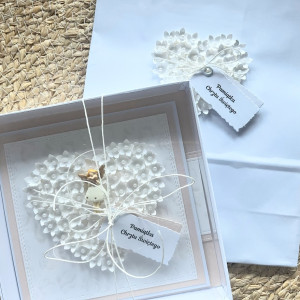 249,kartka na chrzest św. w pudełku z torebką dla dziewczynki