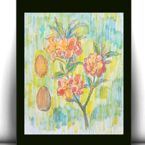 botaniczny plakat A4, retro plakat A4, rośliny obrazek 21x30, kwiatki plakat do domu, botaniczny obrazek na ścianę, plakat z roślinami, obrazek do kuchni, plakat do sypialni