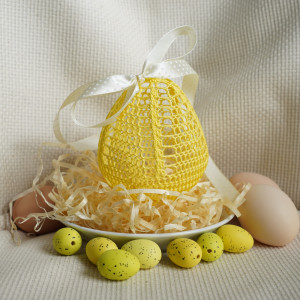 Szydełkowe jajka wielkanocne