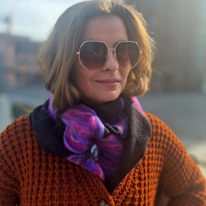 Chusta czarna  merino