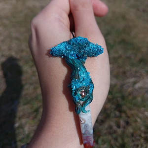 Naszyjnik magicznego drzewa z agatem, idealny na prezent, magia fantasy, fairycore, goblincore