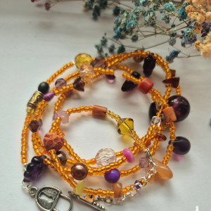 Naszyjnik boho ciepły energetyczny