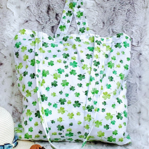 Ekologiczna torba na zakupy: koniczynki