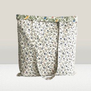 Torba na zakupy,bawełniana torebka na ramię,shoperka kwiatki