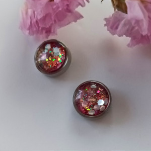 Czerwone kolorowe kolczyki