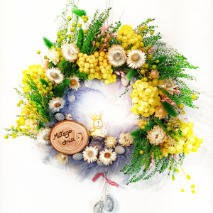 Wianek Wiosenny z Wielkanocnym Akcentem – Rękodzieło Pełne Energii i Natury