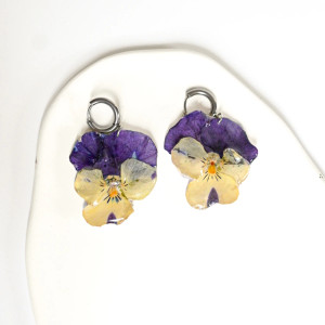 Kolczyki fiołki