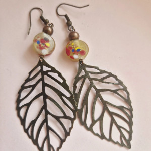 Kolczyki liście leciutkie