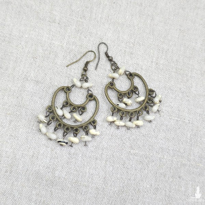 154 kolczyki vintage; z drugiej ręki; orientalne kolczyki