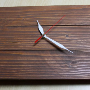 Unikatowy drewniany zegar z drewna świerkowego, pojedynczy egzemplarz