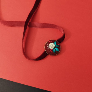 Ręcznie haftowany choker  HALSZKA