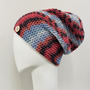 Kolorowa czapka wiosenna przejściowa cienka all season S/M