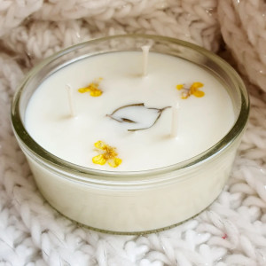 Świeca sojowa o zapachu drzewa herbacianego, świeczka sojowa 100%