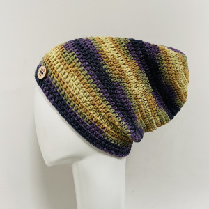 Kolorowa czapka wiosenna przejściowa cienka all season S/M