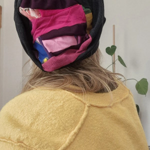 Czapka kolorowa patchworkowa