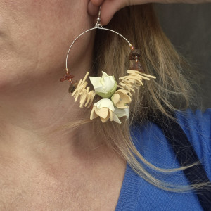 Kolczyki odcienie brązu i herbaty