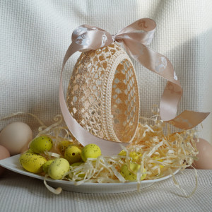 Jajko szydełkowe z dziurką