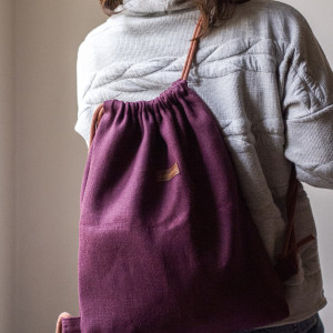 Burgundowy workoplecak basic