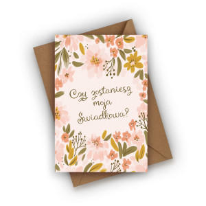 Kartka dla świadkowej- Czy zostaniesz moją świadkową?