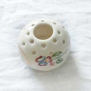 prl ikebana, vintage baza do ikebany, prl podstawka do ikebany, ceramiczna podstawa do ikebany, retro baza do ikebany, prl ceramika, vintage ceramika, prl sprzęty, prl dekoracje, prl ozdoby