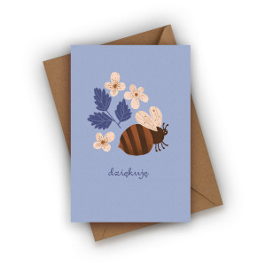 Kartka z podziękowaniem- Dziękuję