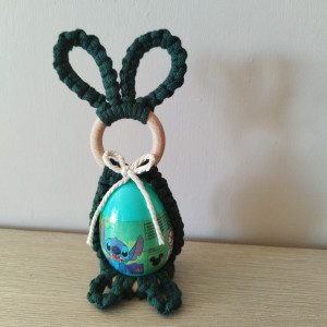 Zajączek makrama z jajkiem niespodzianką