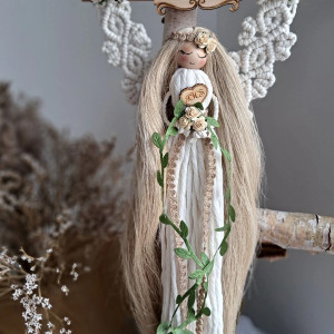 anioł stróż makrama