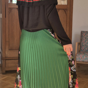 Spódnica plisowana kolorowa m