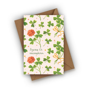 Kartka urodzinowa- Życzę Ci szczęścia