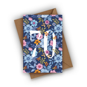 Kartka urodzinowa - 70 urodziny