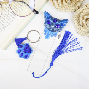 Komplet zakładka + brelok Kocia Harmonia 6