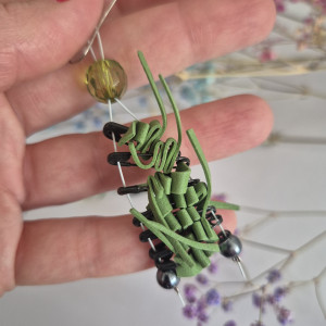 Kolczyki  lekkie zielone zaskakujące