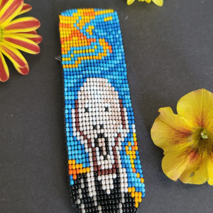 Bransoletka "Krzyk" inspirowana obrazem Edwarda Muncha