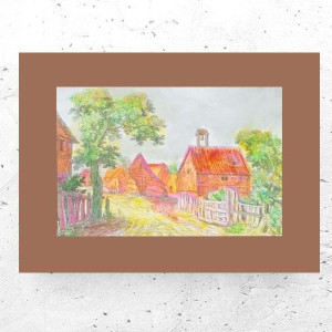 retro plakat A4, małe plakaty do domu, rustykalny plakat 21x30, pejzaż plakat, krajobraz plakat, vintage plakaty A4, rustykalne obrazki na ścianę, dekoracje w stylu retro, vintage posters a4