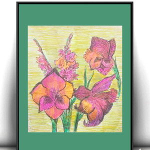 botaniczny plakat 21x30, retro plakat A4, rośliny plakaty, kwiatki obrazki do domu, botaniczny obrazek na ścianę, rustykalne dekoracje, vintage posters a4