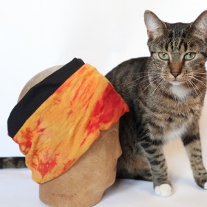 opaska na włosy ręcznie farbowana