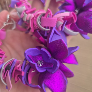 Kolczyki  kwiaty kola