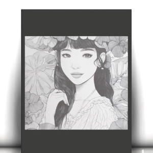 dziewczyna plakat A4, czarno biały plakat z kobietą, biało czarny plakat z dziewczyną, kobieta plakat 21x30,  boho posters A4, podróże plakaty na ścianę, małe plakaty do domu, grafika a4, dek