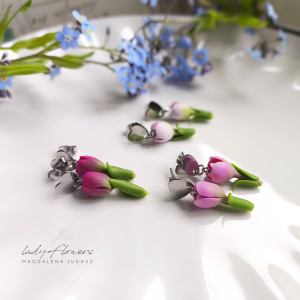 Kolczyki tulipanki