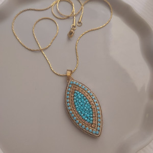 Wisior MARKIZA w kolorze turkusu