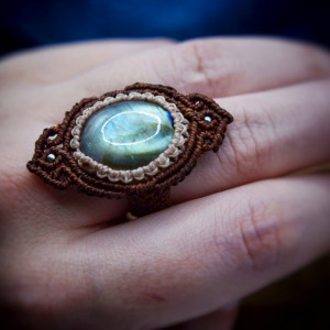 Pierścionek Labradoryt rozm. 11/12